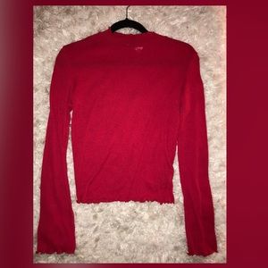 Red H&M turtleneck